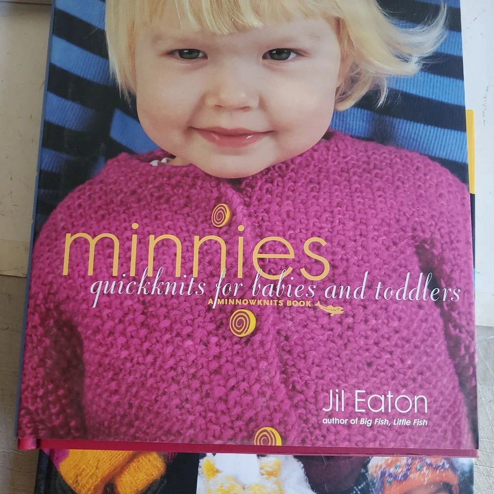 Lot of 4 Debbie Bliss Jill Eaton Baby Toddler Minnow Minnies Knitting Books VTG
